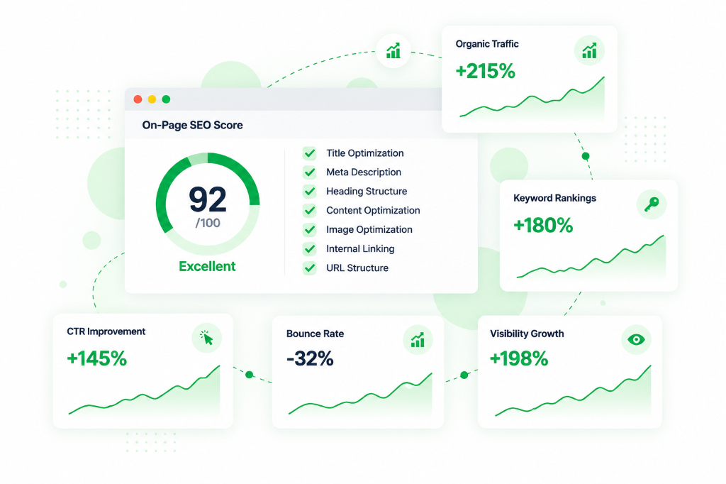Professional On-Page SEO Services Dashboard